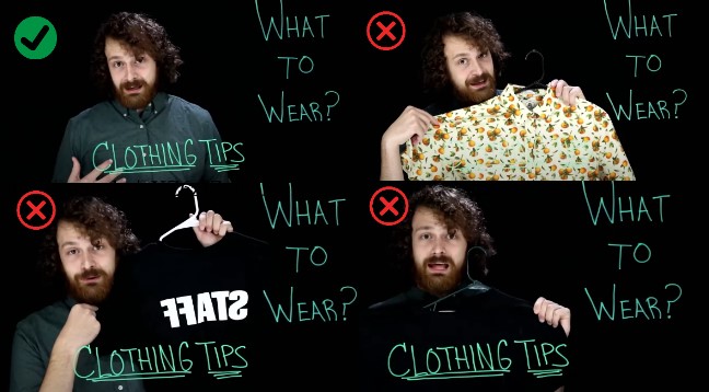 Lightboard vestimenta